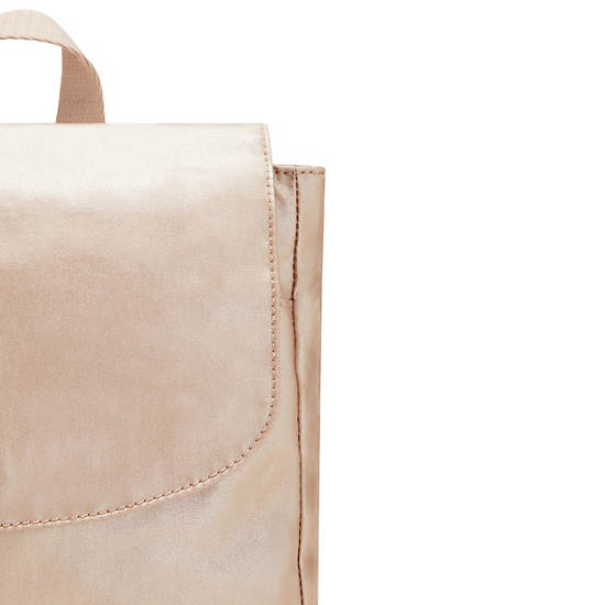 Sacs À Dos Kipling Dannie Metallic Small Beige | FR 1669LI